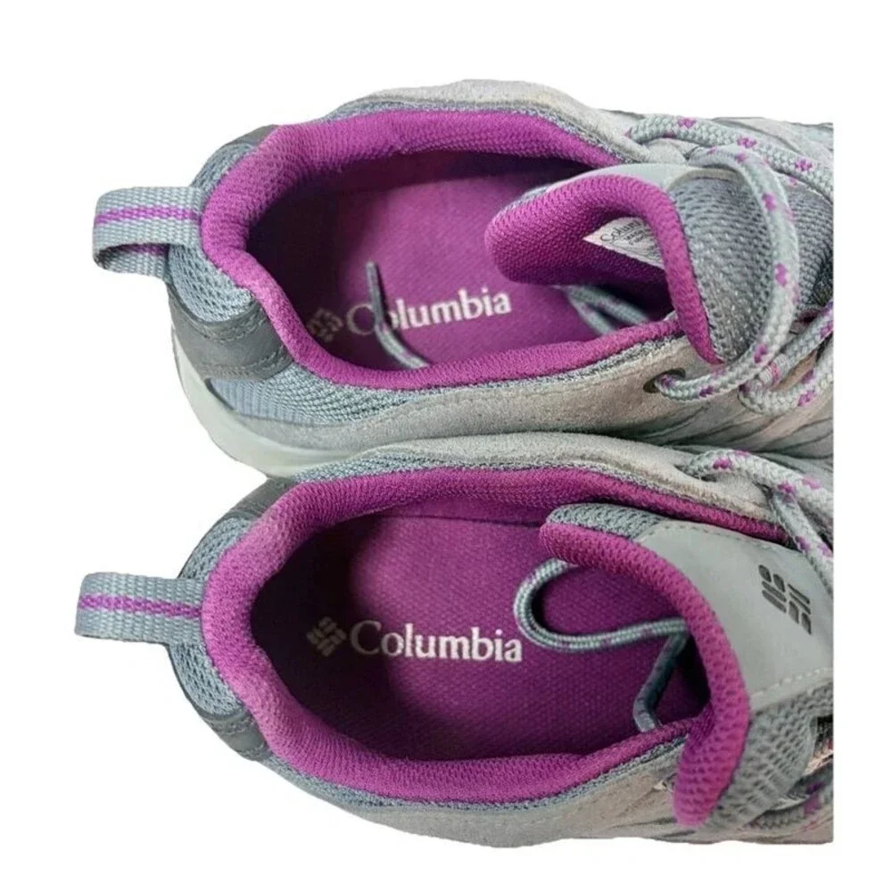 Columbia Crestwood Low Hiking Outdoor Shoe Graphite Wild Iris Womens US Size 9.5